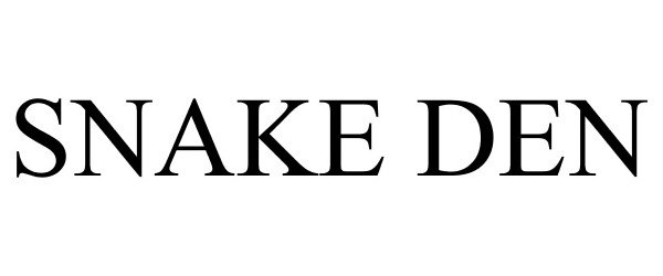 Trademark Logo SNAKE DEN