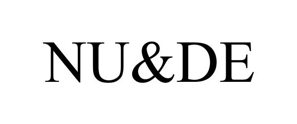 Trademark Logo NU&DE