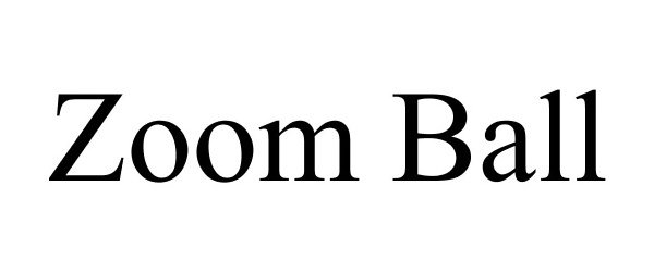 Trademark Logo ZOOM BALL