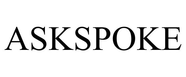 Trademark Logo ASKSPOKE