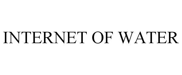  INTERNET OF WATER