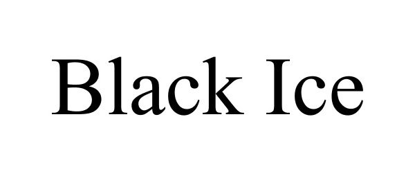 Trademark Logo BLACK ICE