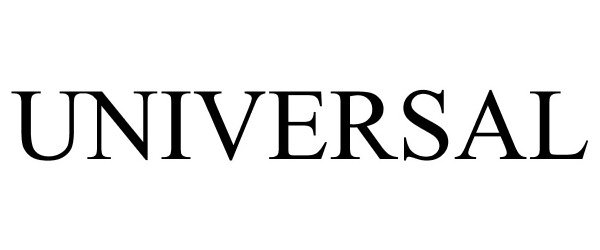 Trademark Logo UNIVERSAL