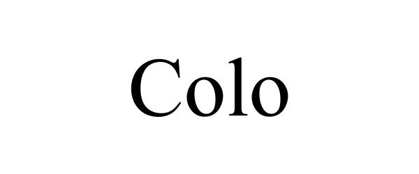 Trademark Logo COLO