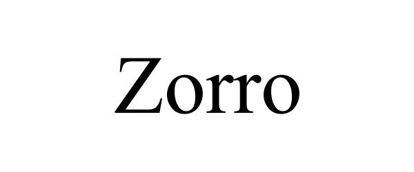 Trademark Logo ZORRO