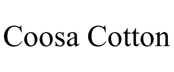 Trademark Logo COOSA COTTON