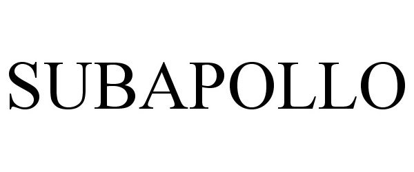Trademark Logo SUBAPOLLO