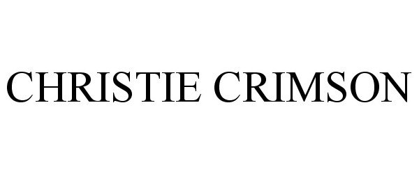  CHRISTIE CRIMSON