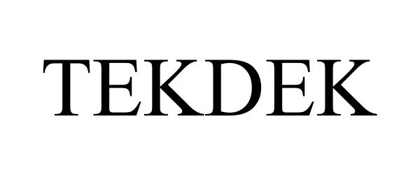 Trademark Logo TEKDEK