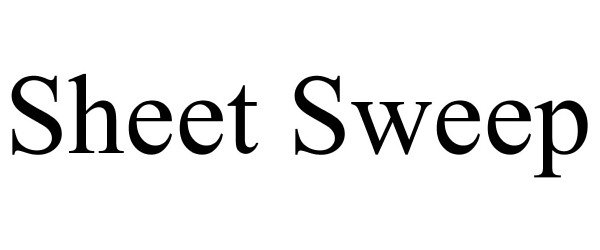 Trademark Logo SHEET SWEEP