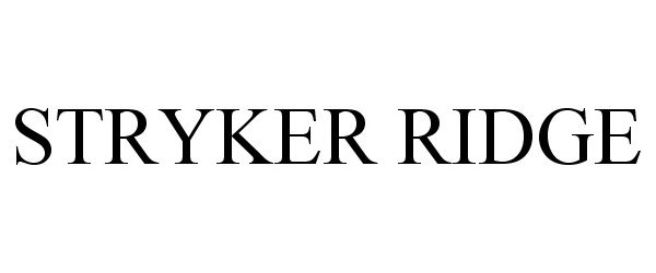 Trademark Logo STRYKER RIDGE
