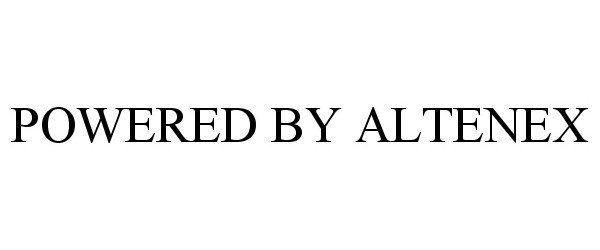 Trademark Logo POWERED BY ALTENEX