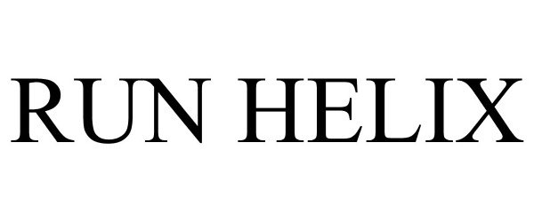 Trademark Logo RUN HELIX