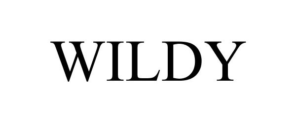 Trademark Logo WILDY