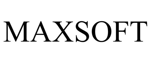 Trademark Logo MAXSOFT
