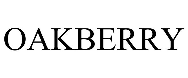 Trademark Logo OAKBERRY
