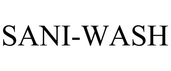  SANI-WASH