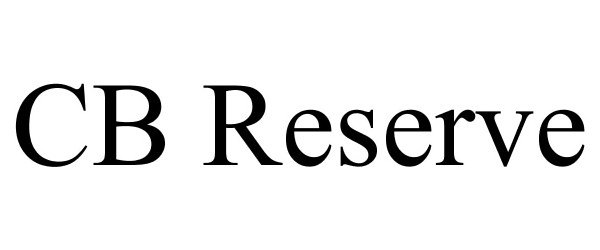 Trademark Logo CB RESERVE