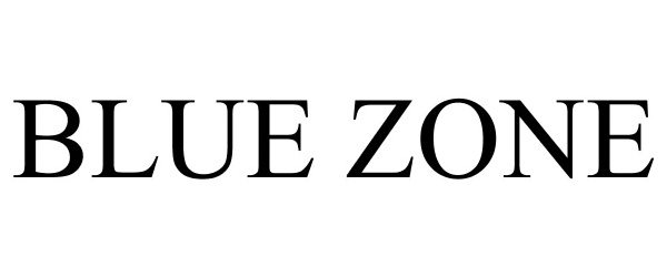 Trademark Logo BLUE ZONE