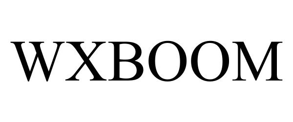 Trademark Logo WXBOOM