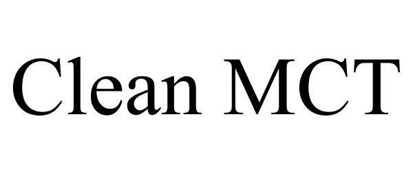 Trademark Logo CLEAN MCT