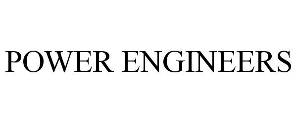 Trademark Logo POWER ENGINEERS