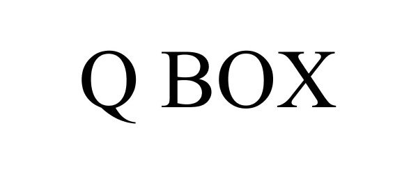 Trademark Logo Q BOX