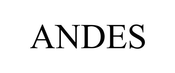 Trademark Logo ANDES