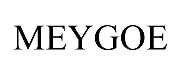 Trademark Logo MEYGOE
