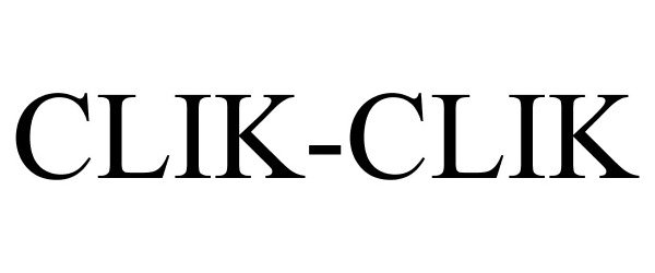 Trademark Logo CLIK-CLIK