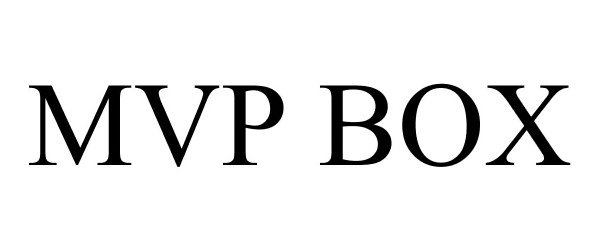 Trademark Logo MVP BOX