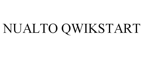 Trademark Logo NUALTO QWIKSTART