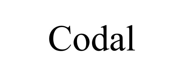Trademark Logo CODAL