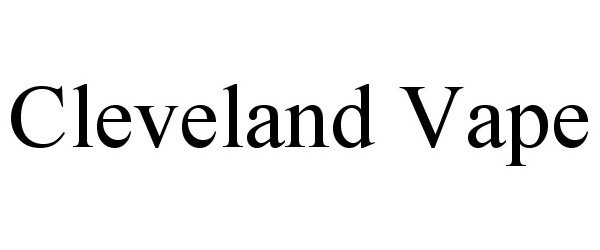 Trademark Logo CLEVELAND VAPE