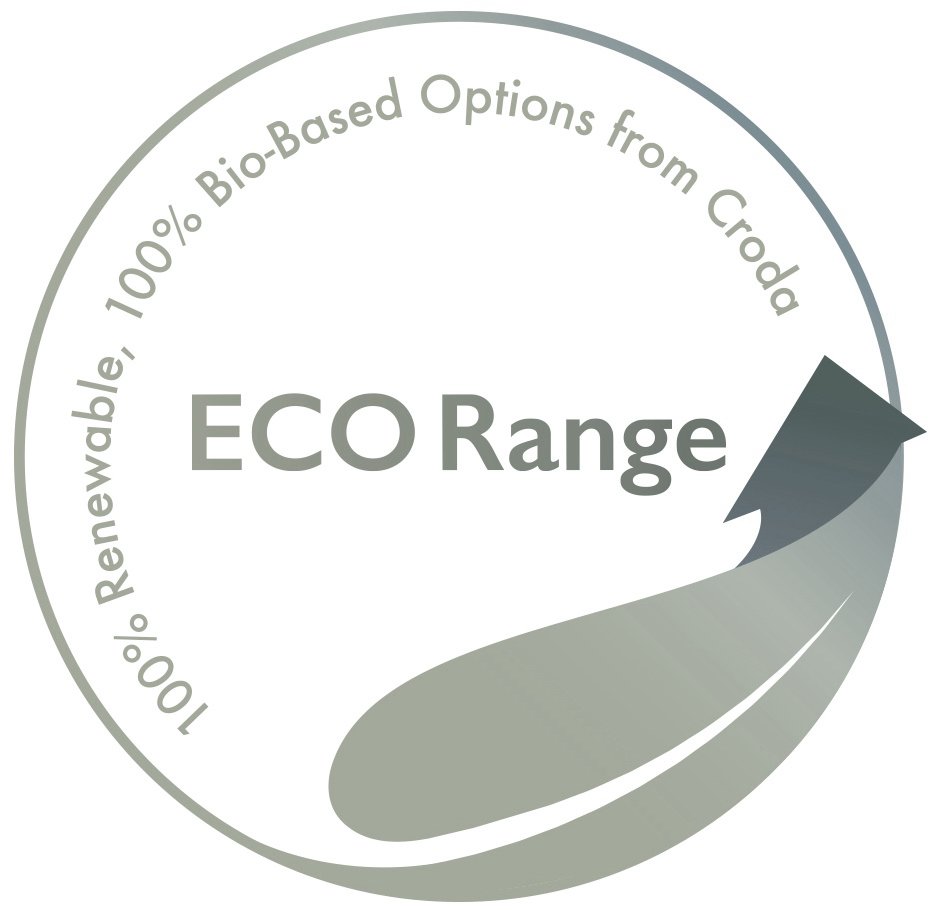 Trademark Logo ECO RANGE 100% RENEWABLE, 100% BIO-BASED OPTIONS FROM CRODA