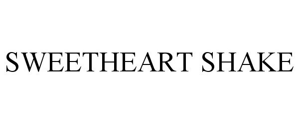 Trademark Logo SWEETHEART SHAKE