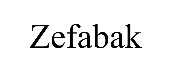 Trademark Logo ZEFABAK