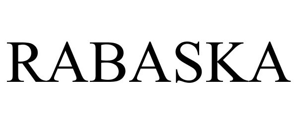 Trademark Logo RABASKA