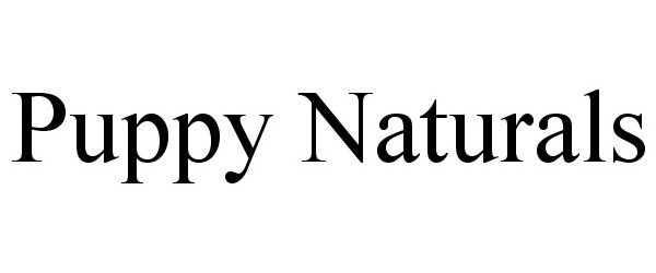 Trademark Logo PUPPY NATURALS