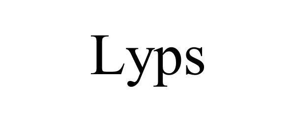Trademark Logo LYPS