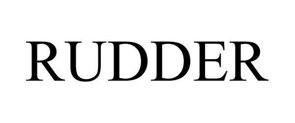 Trademark Logo RUDDER