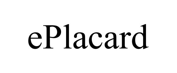 Trademark Logo EPLACARD