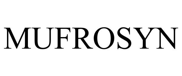 Trademark Logo MUFROSYN