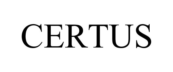 Trademark Logo CERTUS