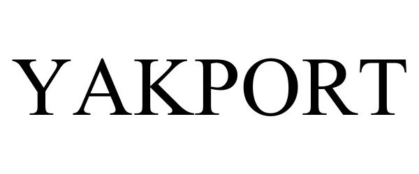 Trademark Logo YAKPORT