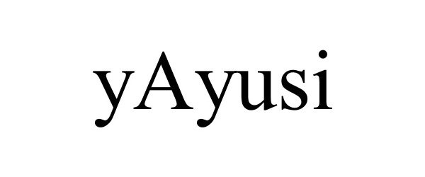 Trademark Logo YAYUSI