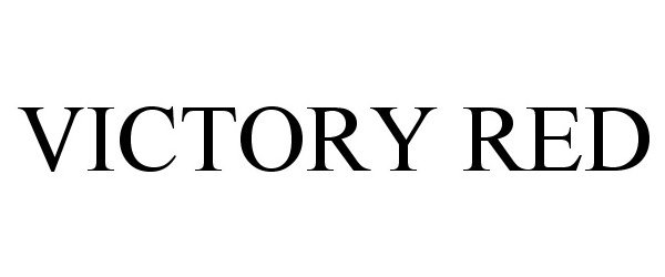 Trademark Logo VICTORY RED