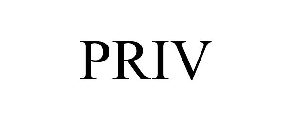 Trademark Logo PRIV