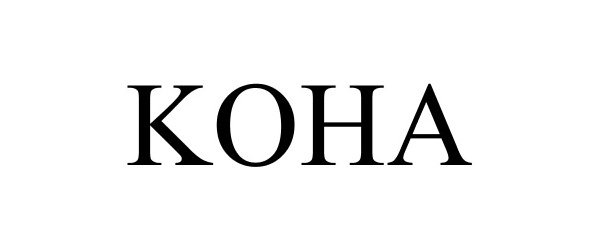 Trademark Logo KOHA