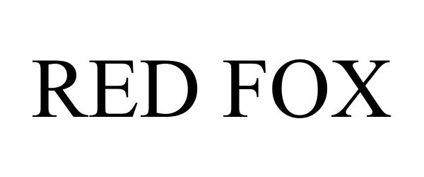 Trademark Logo RED FOX